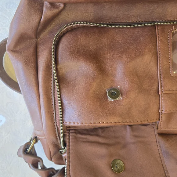 Brown Quilted Crossbody Bag - Picture 9 of 13